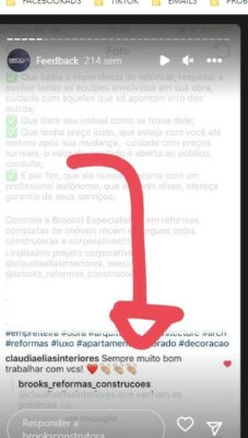Avaliação de cliente