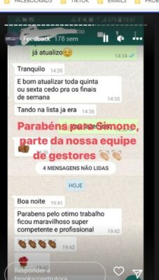 Avaliação de cliente